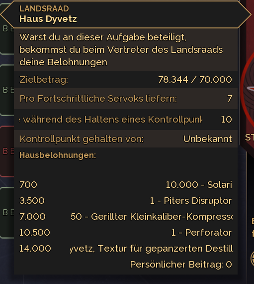 Aufgaben Pop-up