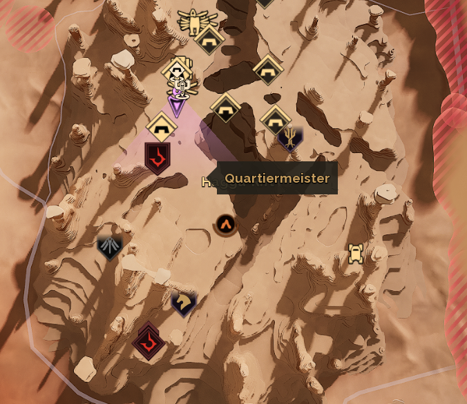 Bild von der Map im Hagga-Becken